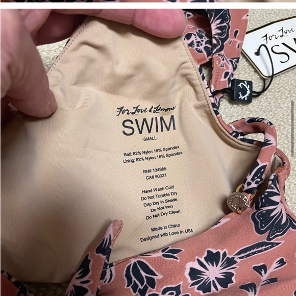 For love of lemons swim suit, size small - Picture 4 of 10